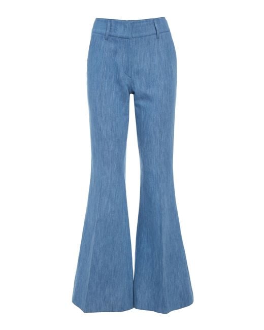 Gabriela Hearst Blue Rhein Flare Pant