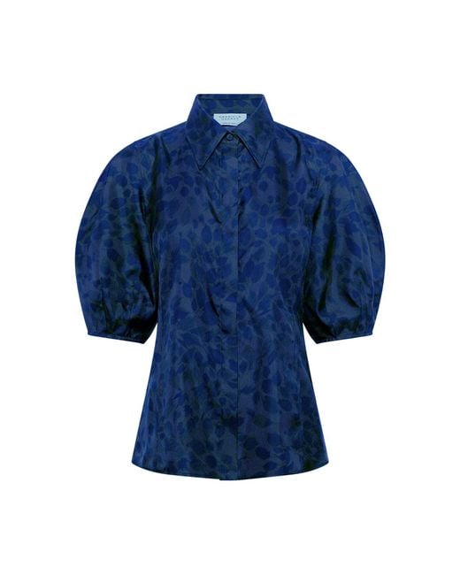 Gabriela Hearst Blue Sansi Top