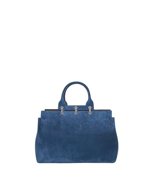 Gabriela Hearst Blue Large Amethyst Tote Bag