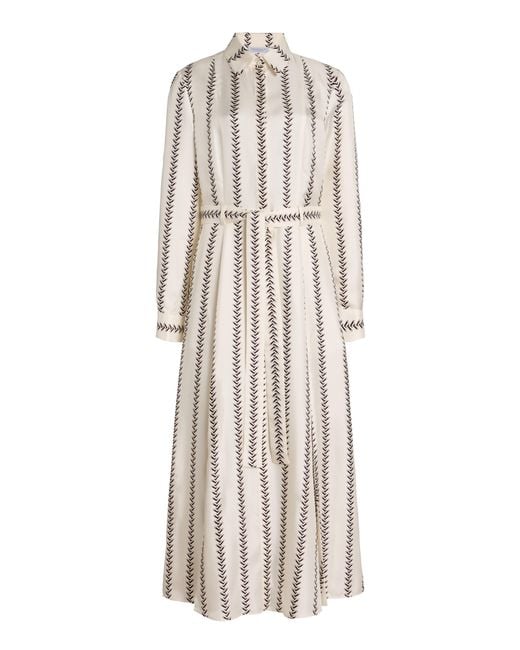 Gabriela Hearst Natural Galway Maxi Shirtdress