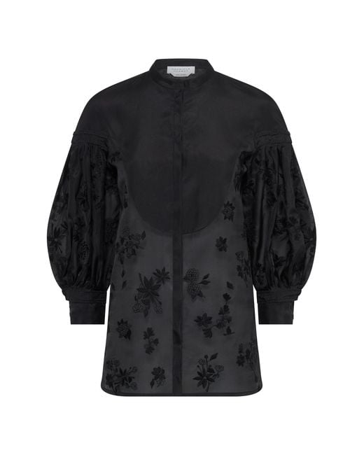 Gabriela Hearst Black Sofia Mia's Flowers Blouse