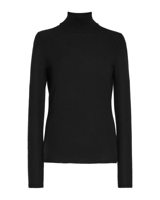 Gabriela Hearst Black Costa Knit Turtleneck