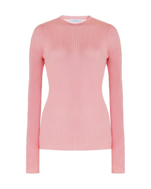 Gabriela Hearst Pink Browning Knit Sweater