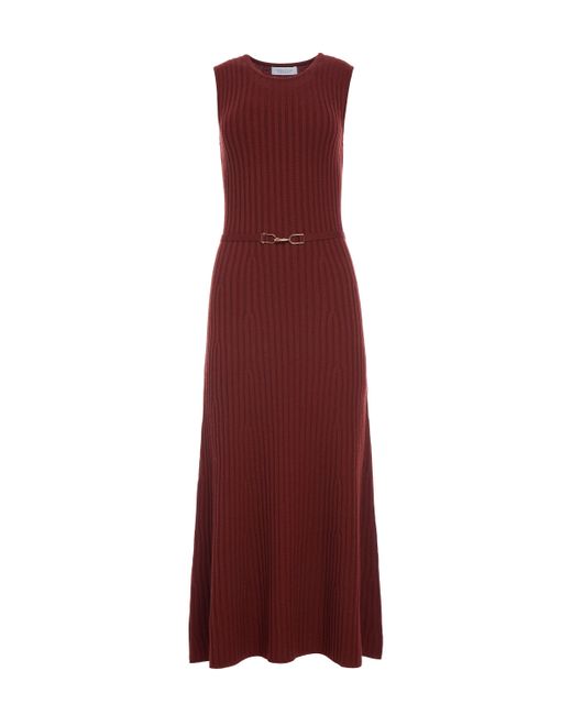 Gabriela Hearst Purple Meier Knit Midi Dress