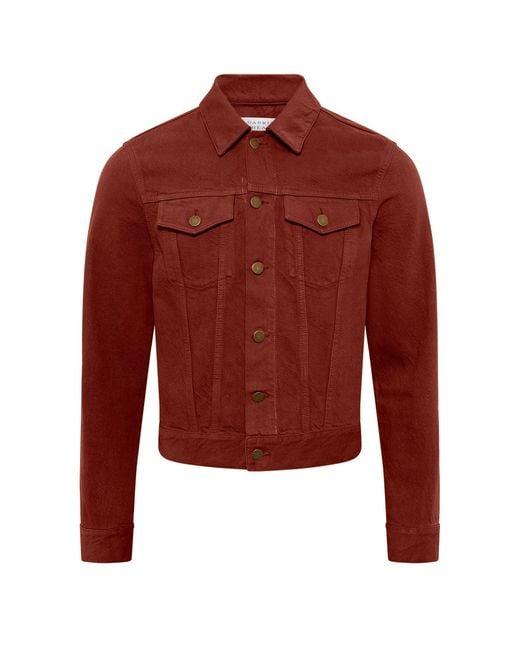 Gabriela Hearst Red Barry Trucker Jacket for men