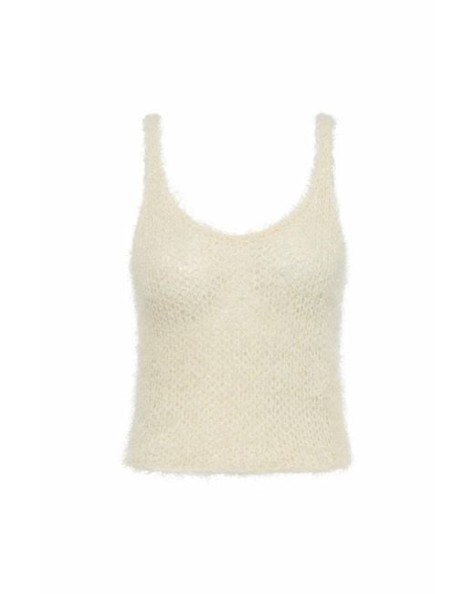 Gabriela Hearst Natural Nur Knit Tank Top