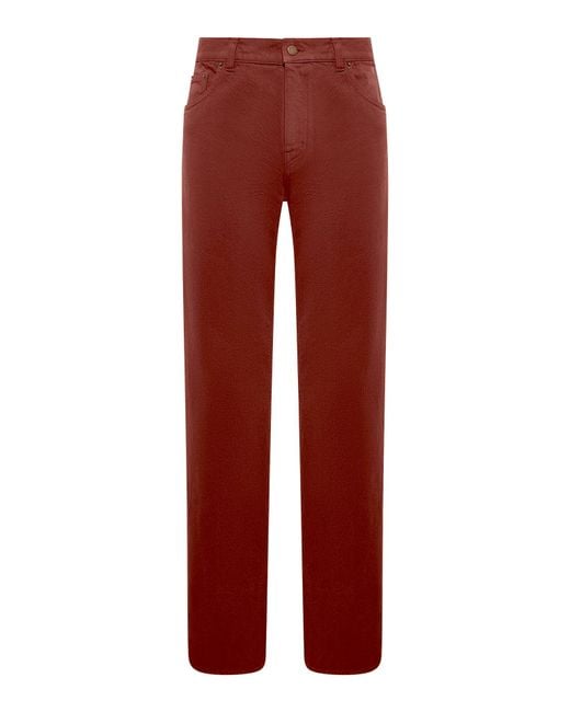 Gabriela Hearst Red Rey Straight-Leg Five Pocket Pant for men