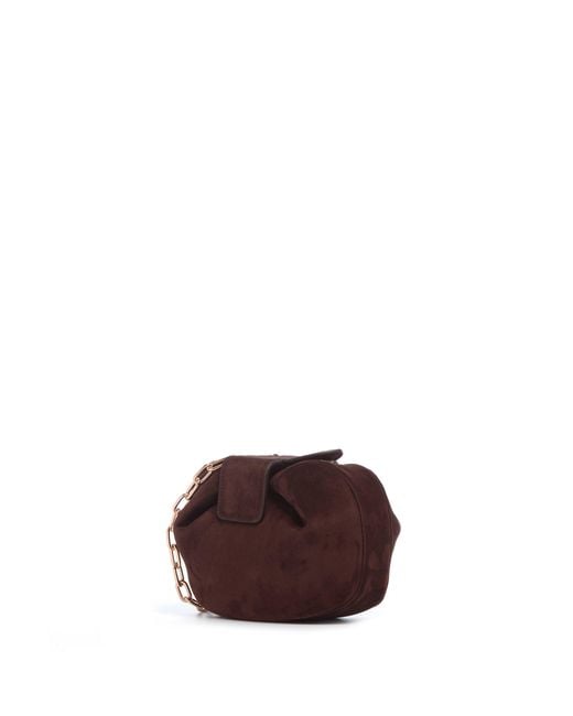 Gabriela Hearst Purple Soft Demi Clutch With Chain