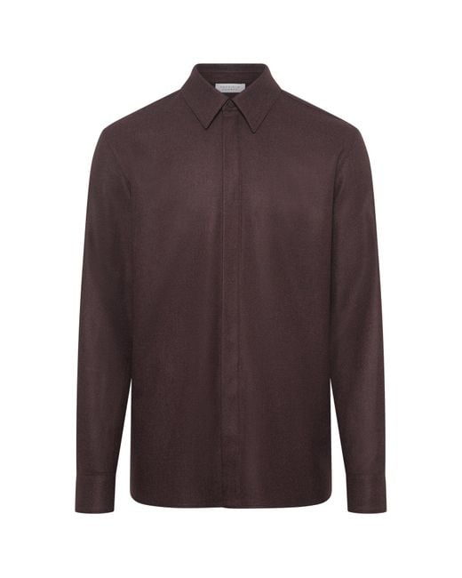 Gabriela Hearst Brown Abbe Shirt for men