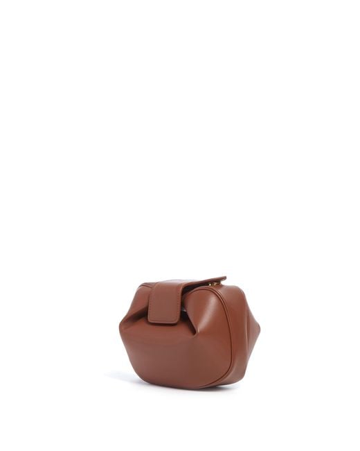 Gabriela Hearst Brown Soft Demi Clutch