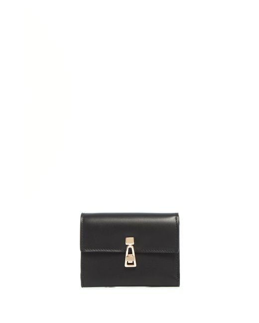Gabriela Hearst Black Compact Flat Wallet