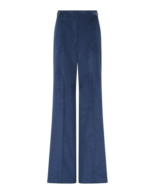 Gabriela Hearst Blue Vesta Flare Pant