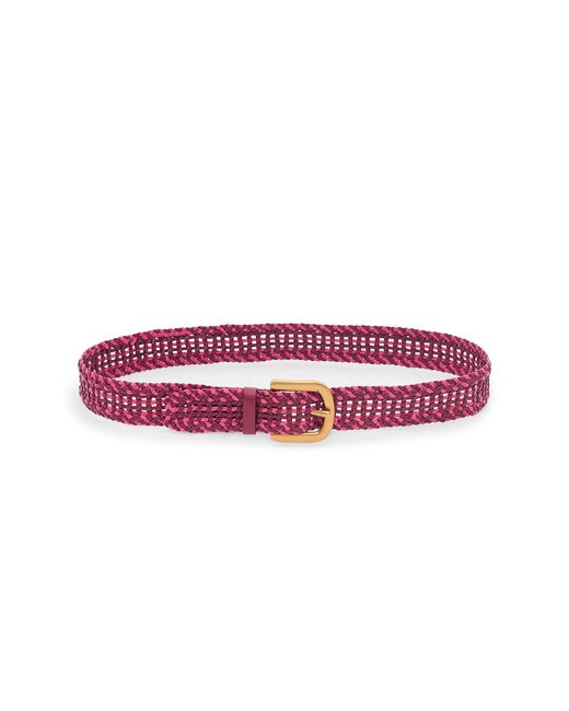 Gabriela Hearst Red Sam Braided Belt