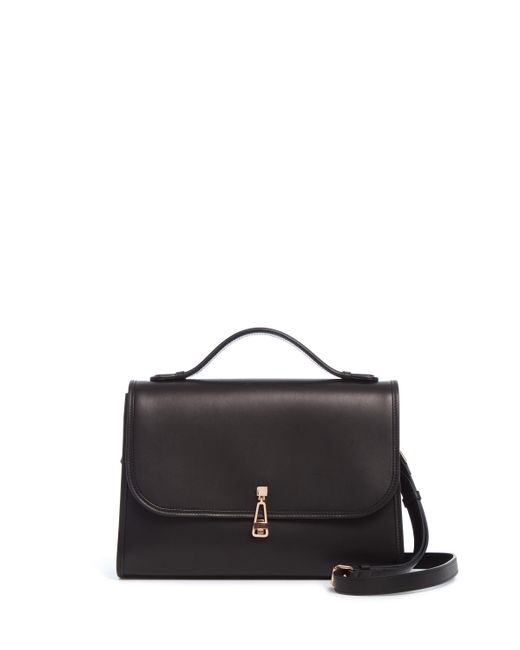 Gabriela Hearst Black Large Leonora Flap Bag