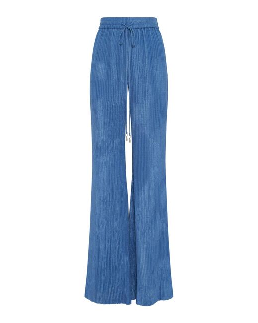 Gabriela Hearst Blue Claude Flare Pant