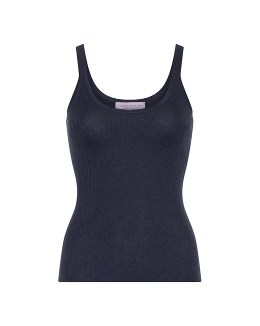 Gabriela Hearst Blue Cinxia Knit Tank Top