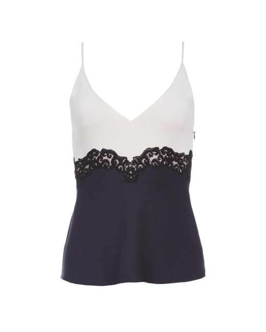 Gabriela Hearst Blue Cynthia Lace Top