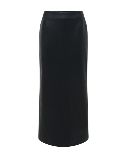 Gabriela Hearst Black Manuela Midi Skirt