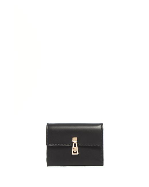 Gabriela Hearst Black Compact Flat Wallet
