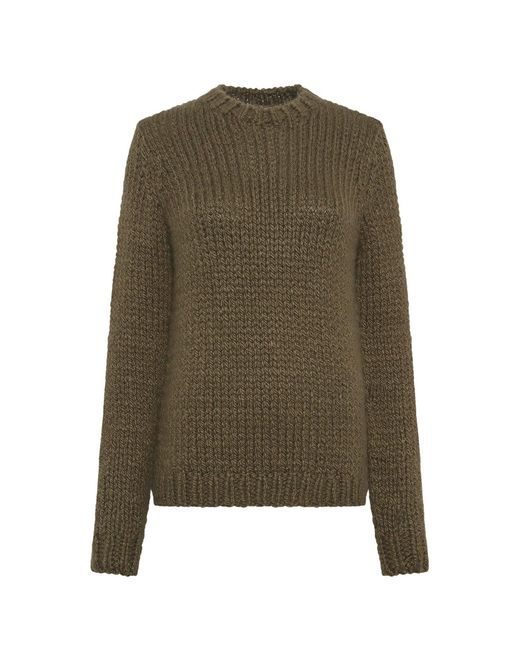Gabriela Hearst Green Poros Knit Sweater