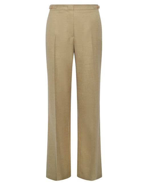 Gabriela Hearst Natural Vesta Flare Pant