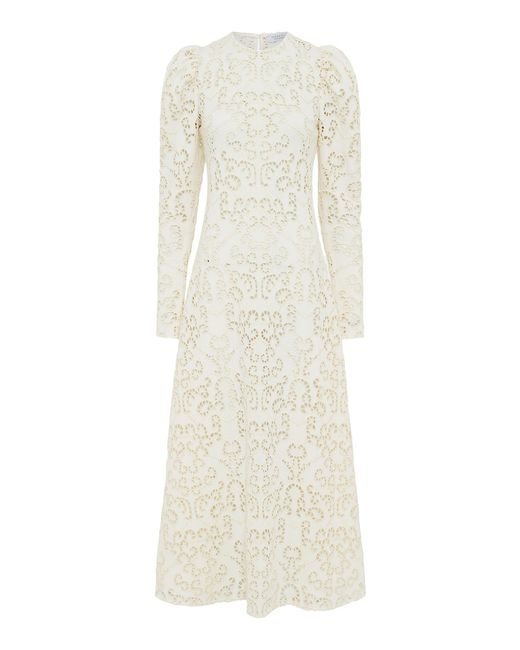 Gabriela Hearst White Eshal Knit Maxi Dress