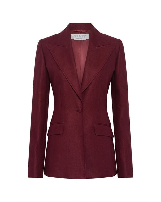 Gabriela Hearst Purple Leiva Blazer