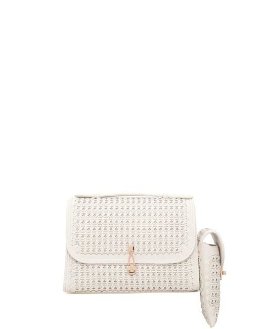 Gabriela Hearst White Medium Leonora Flap Bag