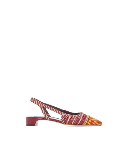 Gabriela Hearst Pink Perro Braided Slingback Pump