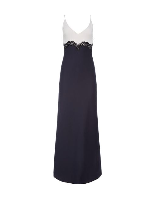 Gabriela Hearst Blue Amaryllis Lace Maxi Dress