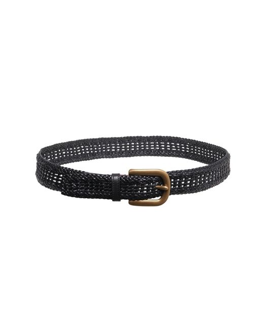 Gabriela Hearst Black Sam Braided Belt