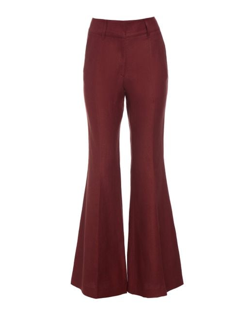 Gabriela Hearst Red Rhein Flare Pant