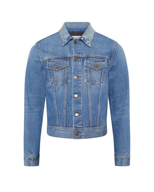 Gabriela Hearst Blue Barry Trucker Jacket for men