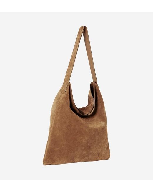 Lady Hobo Cuir Velours Marron Coloris En Sac Femme De fvY67gyb