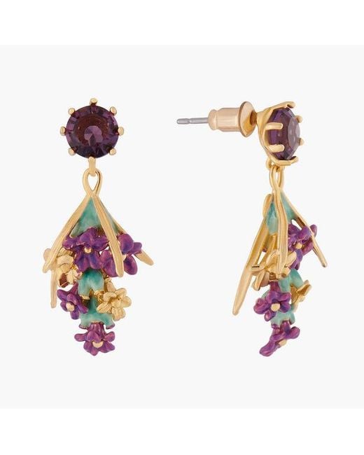 Boucles D'oreilles Tiges Bouquet De Lavande Les Nereides en coloris Violet  - Lyst
