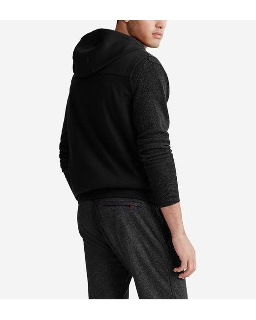 Doudoune bi matière sans manches capuche Polo Ralph Lauren pour homme en  coloris Noir | Lyst