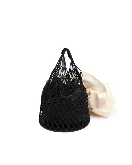 Mini Bag Devana Con Fiore di Magda Butrym in White