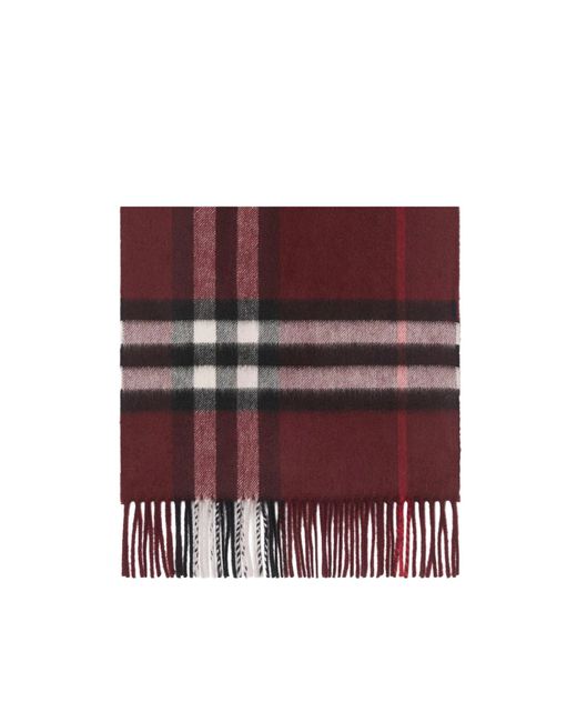 Sciarpe Cashmere Scarves Oxblood di Burberry in Purple da Uomo