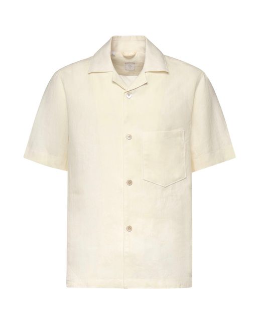 Camicia Da Bowling di Eleventy in Natural da Uomo