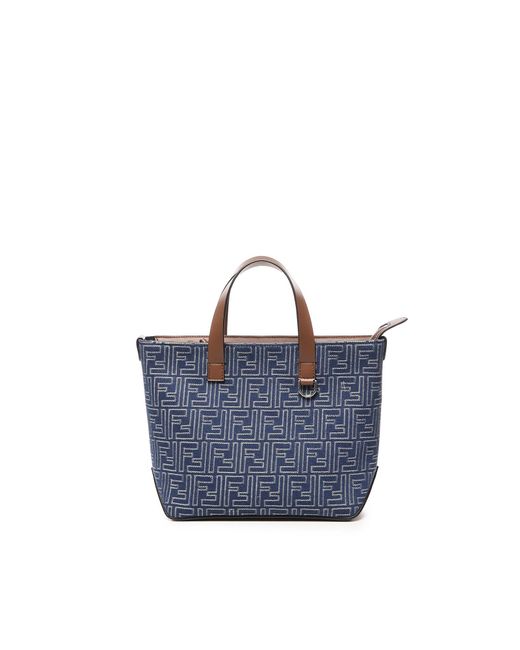 Borsa A Mano Small Ff di Fendi in Blue da Uomo