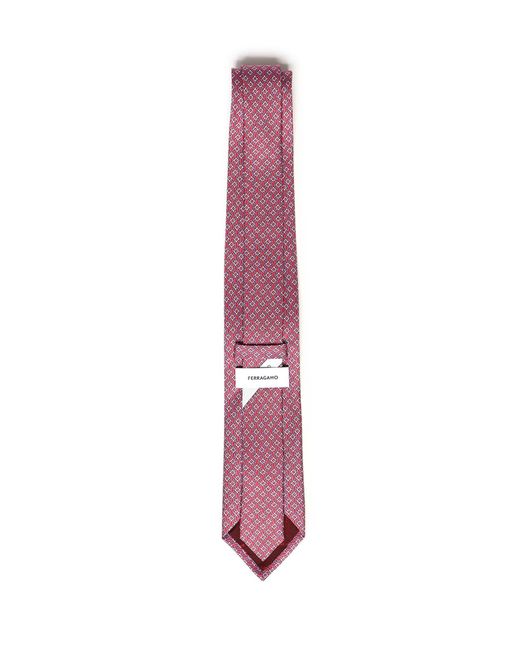 Cravatta di Ferragamo in Purple da Uomo