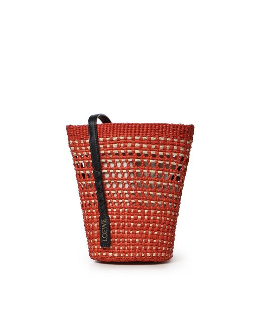 Borsa Braid Media di Loewe in Red