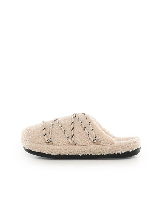 Teddy Slipper di Moon Boot in White
