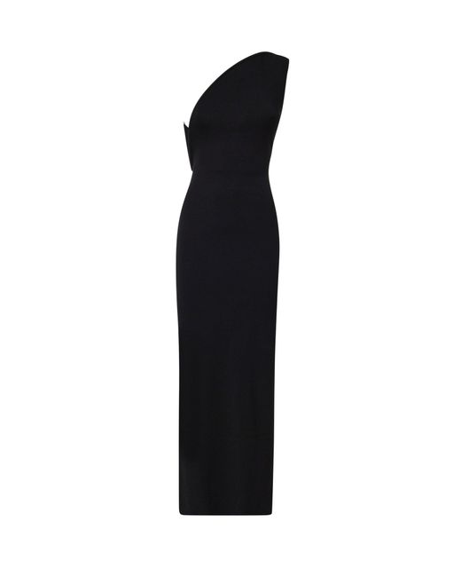 Abito Concave Wired di Christopher Esber in Black