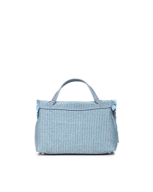 Borsa Postina Vimini Small di Zanellato in Blue