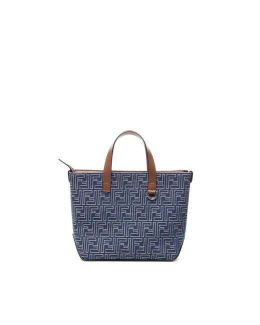 Borsa A Mano Small Ff di Fendi in Blue da Uomo