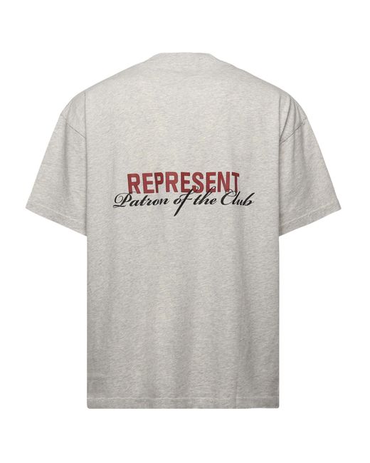 T-Shirt Patron Of The Club di Represent in Gray da Uomo