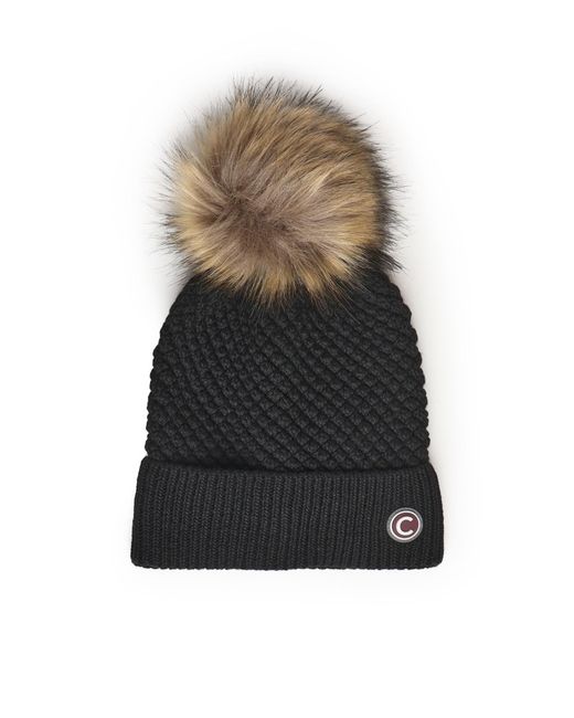 Cappello Con Pompon di Colmar in Black