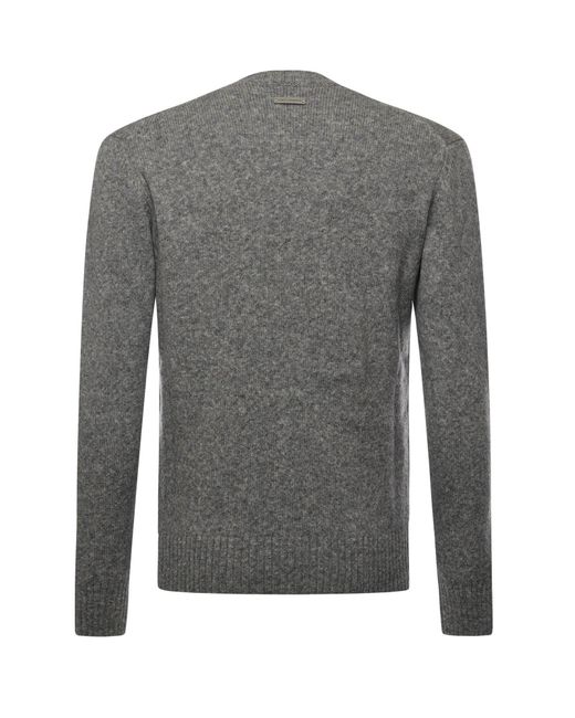 Basic Wool Blend Sweater di Dolce & Gabbana in Gray da Uomo