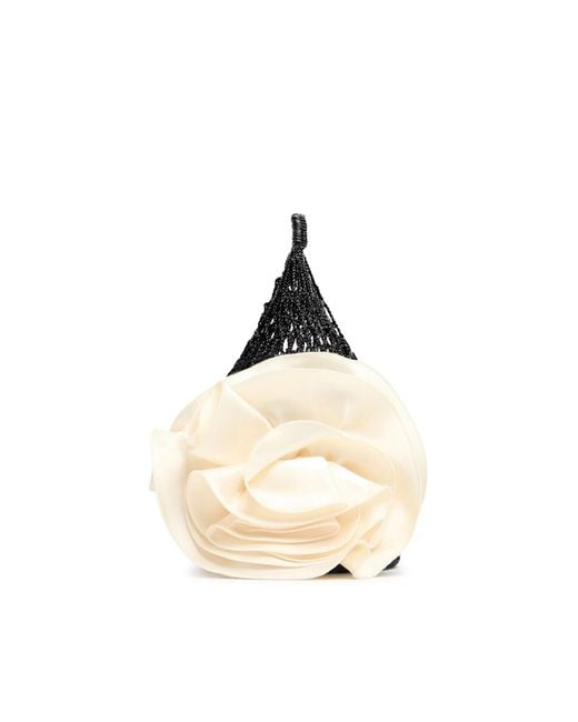Mini Bag Devana Con Fiore di Magda Butrym in White